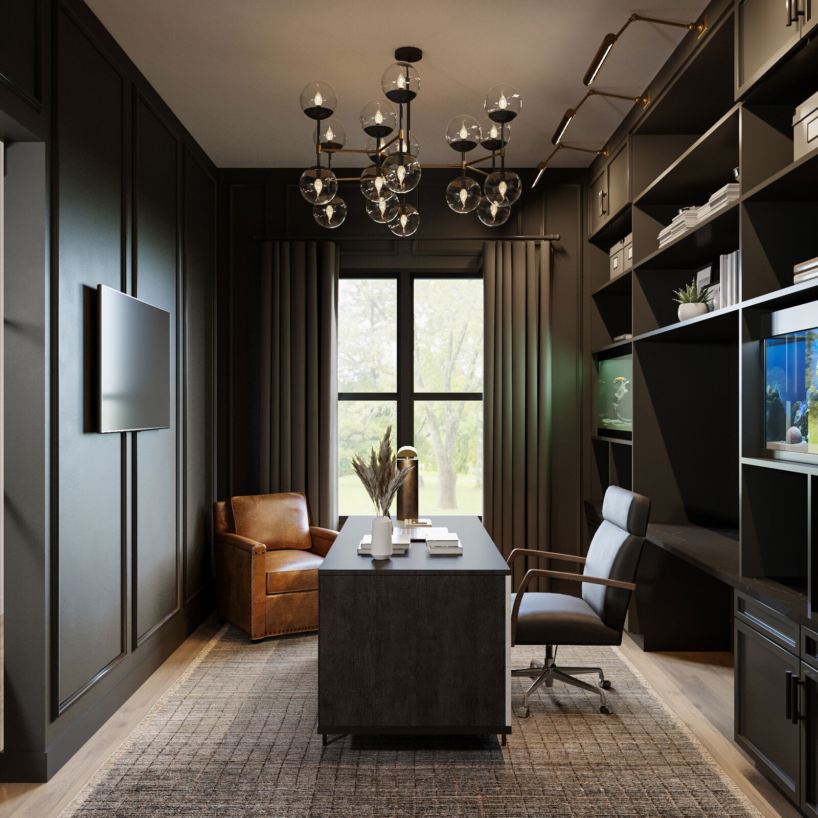 Vaulted Ceilings Home Office Design Bold Masculine Vaulted Ceilings Home Design