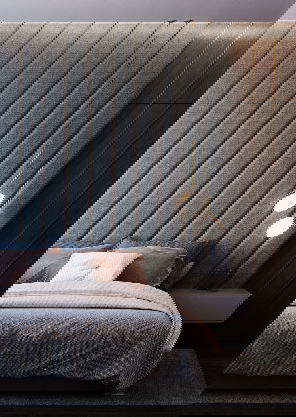 Modern bedroom by high end interior designers